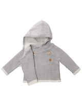 Rock A Bye Baby Boutique Strickjacke Strick Kapuze grau 56/62 (0-3 Monate) - 1