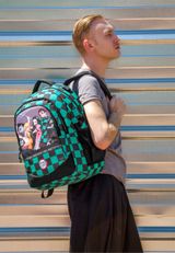 Demon Slayer Akushon-PLUS Running Rucksack 34x46x21 cm grün Onesize Kinder - 5