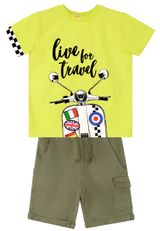 Denokids Print dunkelgruen 104 - 0