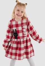 Denokids Kariert rot/weiss 104 - 4