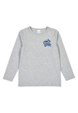 Fred s World by Green Cotton Langarmshirt Unifarben grau 86 - 0