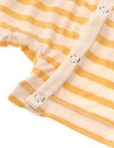 Ebbe Kids Strampler Streifen beige 80 (9-12 Monate) Yellow stripe - 3