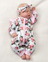 Baby Sweets 2 Teile Set Schleife Floral rosa 68 (3-6 Monate) - 2