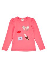 Green Cotton Langarmshirt Mädchen rot 86 - 0