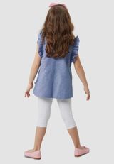 Denokids Unifarben blau 92 - 8