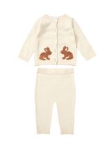 Rock A Bye Baby Boutique 2 pièces Ensemble Lapin Crème - 0