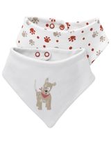 Baby Sweets 2 pièces Bandana Chien Little Paw Pattes Rouge - 0