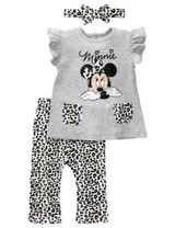 Disney Baby 3 Teile Set Minnie Mouse grau 62/68 (3-6 Monate) - 0