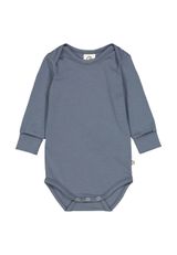 Müsli by Green Cotton Langarmbody Unifarben blau 92 - 0