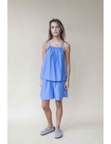 STUDIO FEDER Shorts blau/weiß Large - 3