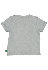Fred s World by Green Cotton Babyshirt Unifarben grau 80 - 1