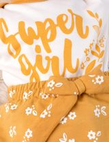 Baby Sweets 3 Teile Set Super girl Floral weiß - 6