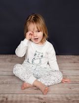 Makoma Pyjama Chat Blanc - 1
