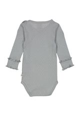 Müsli by Green Cotton Langarmbody Unifarben blau 68 - 1