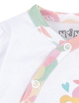 NINI Wickelbody Blume weiß - 2