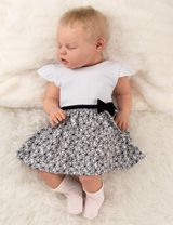 Baby Sweets Kleid Glamour Collection By Katja Kühne weiß 6-9 Monate (74) - 1