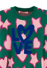 Denokids Hearts Strickpullover Mädchen gruen 110 - 2
