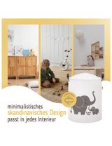 SIPO Panier de rangement 35x35x45 cm Éléphant - 5