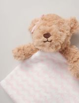 Snuggle Tots Doudou mouchoir Ours Zigzag Beige - 1