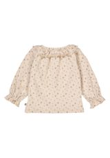 Müsli by Green Cotton Babylangarmshirt Blumen beige 56 - 1