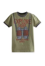 T-Shirt & Gabardine Shorts Set dunkelgruen 110 - 1