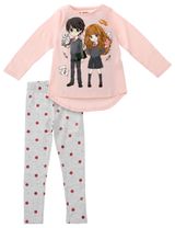 E Plus M 2 Teile Schlafanzug Harry Potter Punkte Rosa 128 (7-8 Jahre) - 0