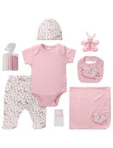 Rock A Bye Baby Boutique 10 Teile Set Schmetterling Floral weiß 50/56 (Neugeborene) - 0