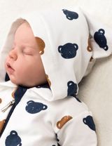 Baby Sweets Strampler Bär Bommel weiß 68 (3-6 Monate) - 3