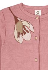 Müsli by Green Cotton Strickjacke Unifarben rosa 98 - 2