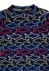 Denokids Alloverprint dunkelblau 80 - 2