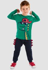 Denokids CFF-21S1-007 Dino T-Shirt & Pants Set Jungen dunkelblau 104 - 7