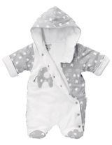 Baby Sweets Schneeanzug Little Elephant Sterne grau 68 (3-6 Monate) - 1