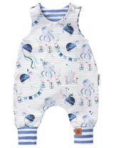 Land-Juwelen Grenouillère Poulpe Fait main Bleu 18-24M (92 cm) - 0