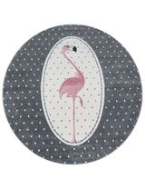 Teppich Rund Flamingo grau 120x120 - 0