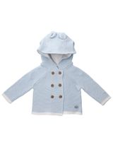 Rock A Bye Baby Boutique Strickjacke Strick Kapuze blau 56/62 (0-3 Monate) - 0