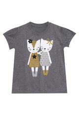 Denokids Cat Fellows T-Shirt & Leggings Set Mädchen schwarz 92 - 1
