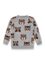 Denokids Bear&Raccoon Strickpullover Jungen grau 104 - 1
