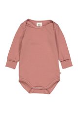 Müsli by Green Cotton Langarmbody Unifarben rosa 80 - 0