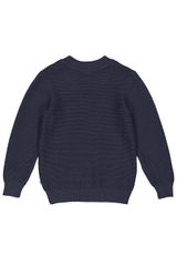 Müsli by Green Cotton Strickpullover Unifarben dunkelblau 134 - 1