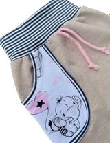Land-Juwelen Pantalon Éléphant Rayures Fait main Beige  18-24M (92 cm) - 1