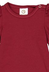 Müsli by Green Cotton Langarmbody Unifarben rot 68 - 2
