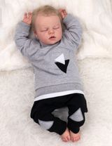 Baby Sweets 2 Teile Set Triangle schwarz - 3