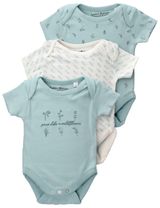 Homegrown Baby 3 Teile Body Blume grün - 0