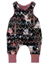 Land-Juwelen Strampler Waldtiere Handmade navy - 0