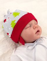 Baby Sweets Mütze Weihnachten HoHoHo rot Newborn (56) - 3