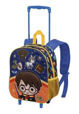 Warner Bros. Harry Potter Crest-Small 3D Backpack with Wheels Rucksack 34x26x13 cm blau, orange Onesize Kinder - 0