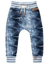 Land-Juwelen Pantalon Rayures Fait main Bleu 8-9A (134 cm) - 0