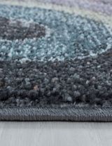 Teppich Rund Einhorn grau 120x120 - 2