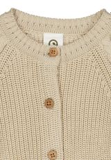 Müsli by Green Cotton Babystrickjacke Unifarben beige 56 - 2