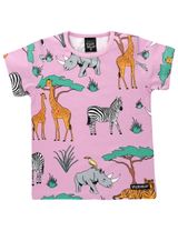 Villervalla T-Shirt Safaritiere rosa 92 (18-24 Monate) - 0